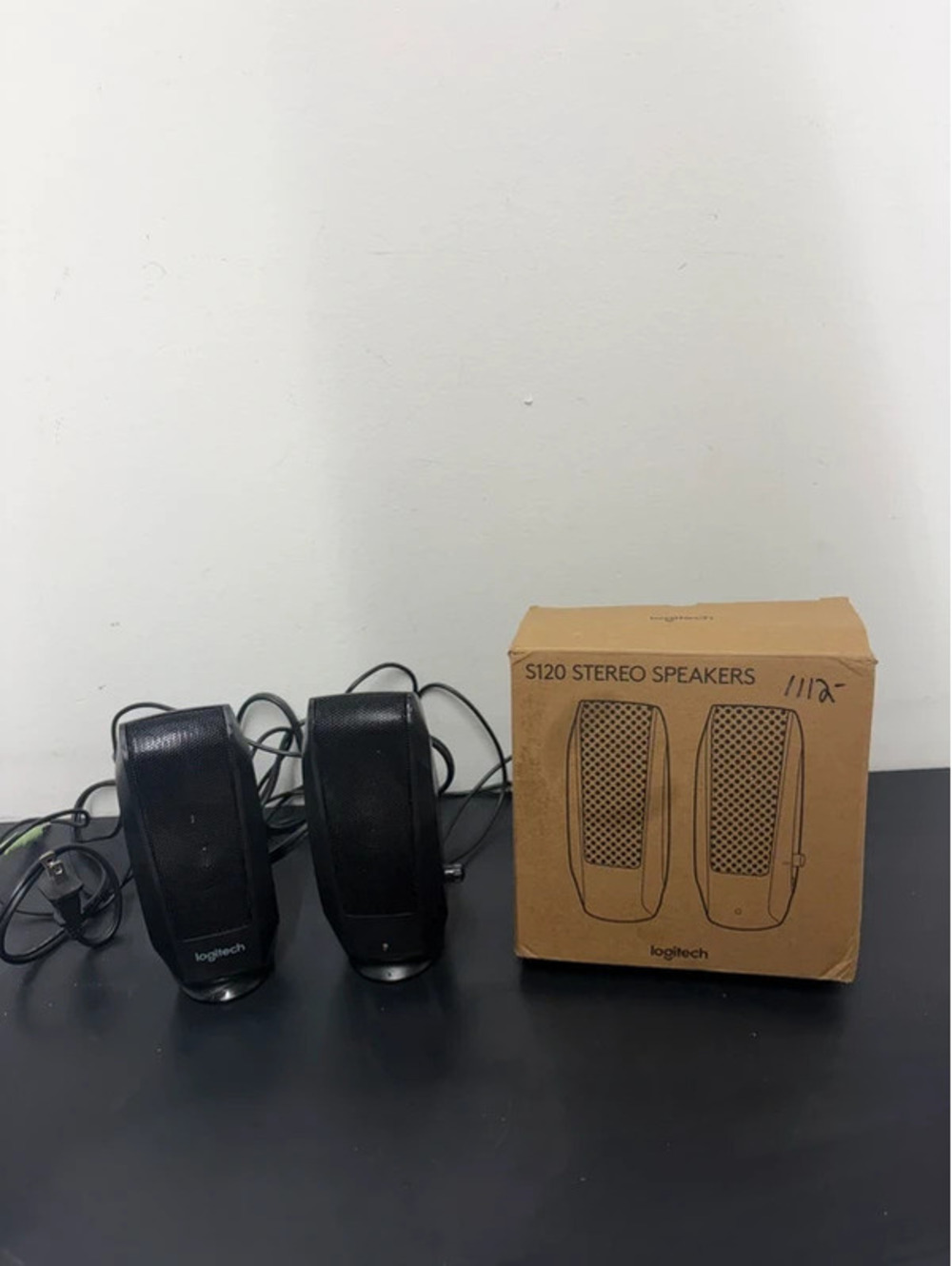 Logitech S120 2.0 Stereo Speaker System - Compact for Desktop Computers - Laptop